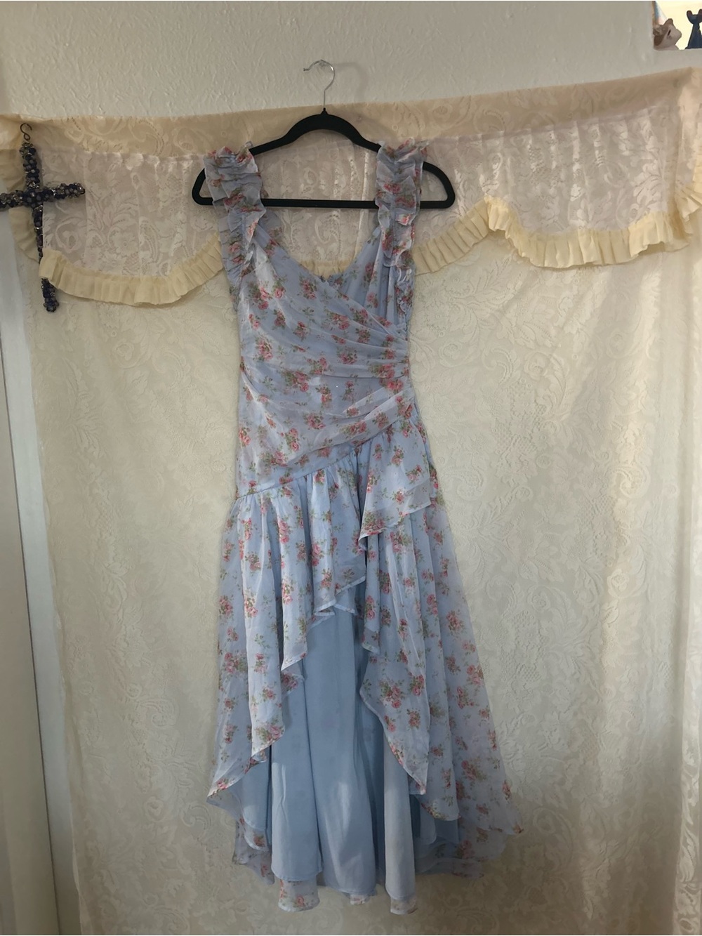 Abercrombie and Fitch floral maxi high and low dress XS